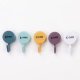 Kuber Industries Sticky Hooks For Wall|Durable & Rust-Proof|Self Adhesive Hook For Easy Installation|Multi-Purpose Wall Hooks For Bathroom, Kitchen, Bedroom|Pack of 10|1601|Multicolor